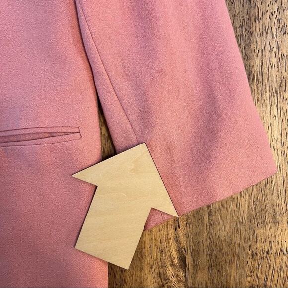 Diane Von Furstenberg Women’s Vintage Wool Blazer Union Made In USA Pink Size 12 - Picture 7 of 10